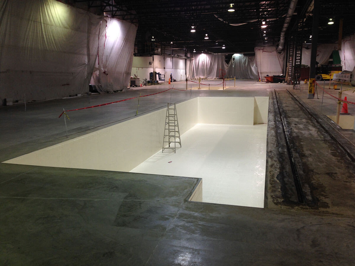 Fondations de la presse 6 à de Uniboard à Sayabec